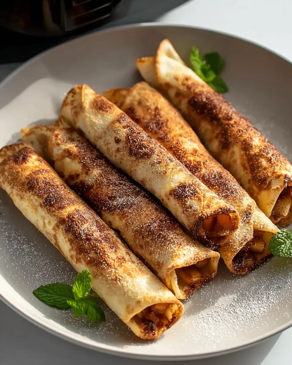 Easy Air Fryer Apple Pie Taquitos: A Sweet Dessert Treat!