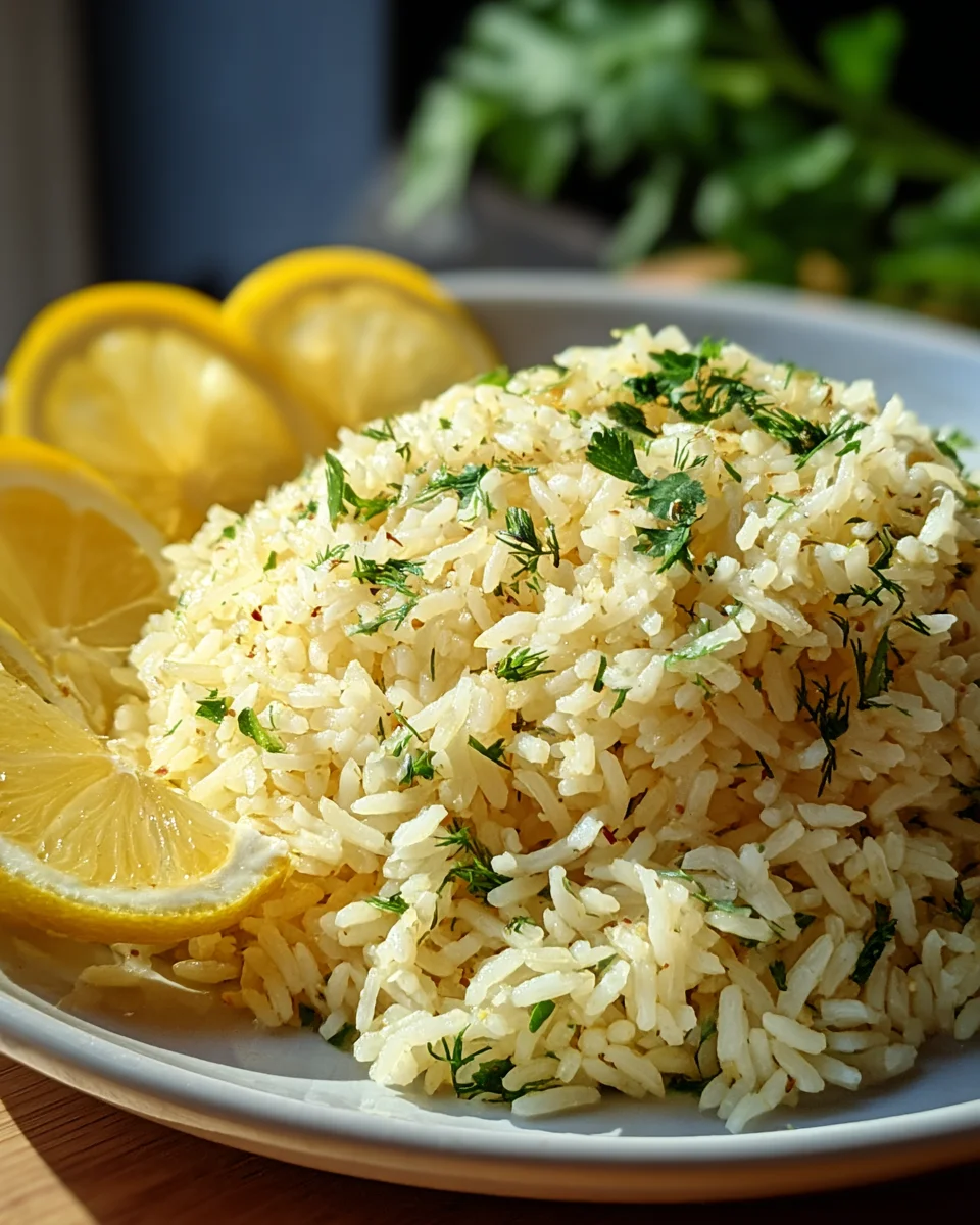 Best Greek Lemon Rice Recipe – Simple, Zesty, & Flavorful