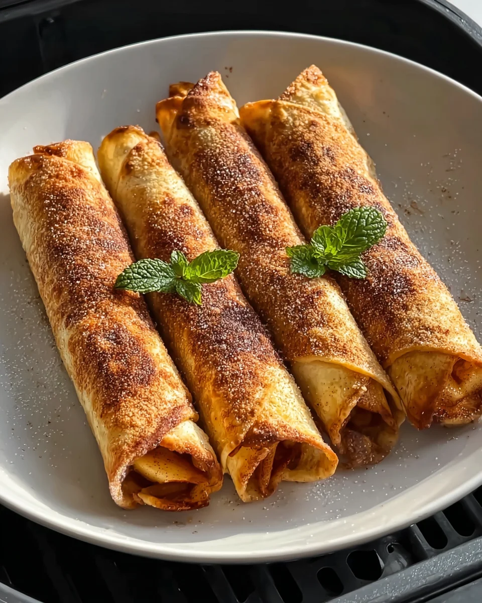 Easy Air Fryer Apple Pie Taquitos: A Sweet Dessert Treat!