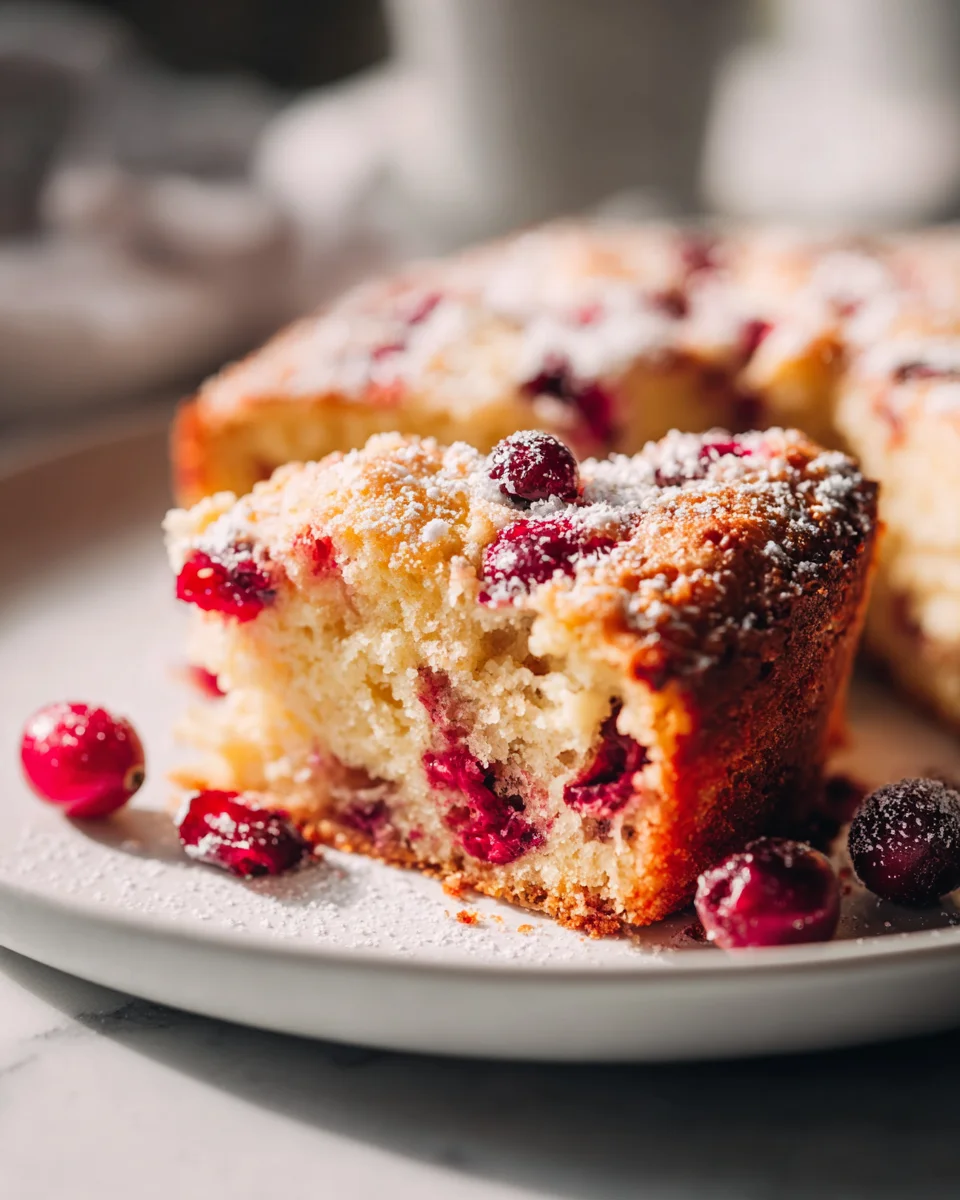 Delicious Cranberry Breakfast Cake Recipe to Brighten Mornings