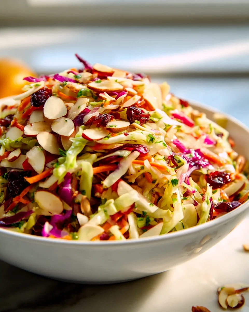 Cranberry Almond Thanksgiving Slaw Recipe: Fresh & Festive!