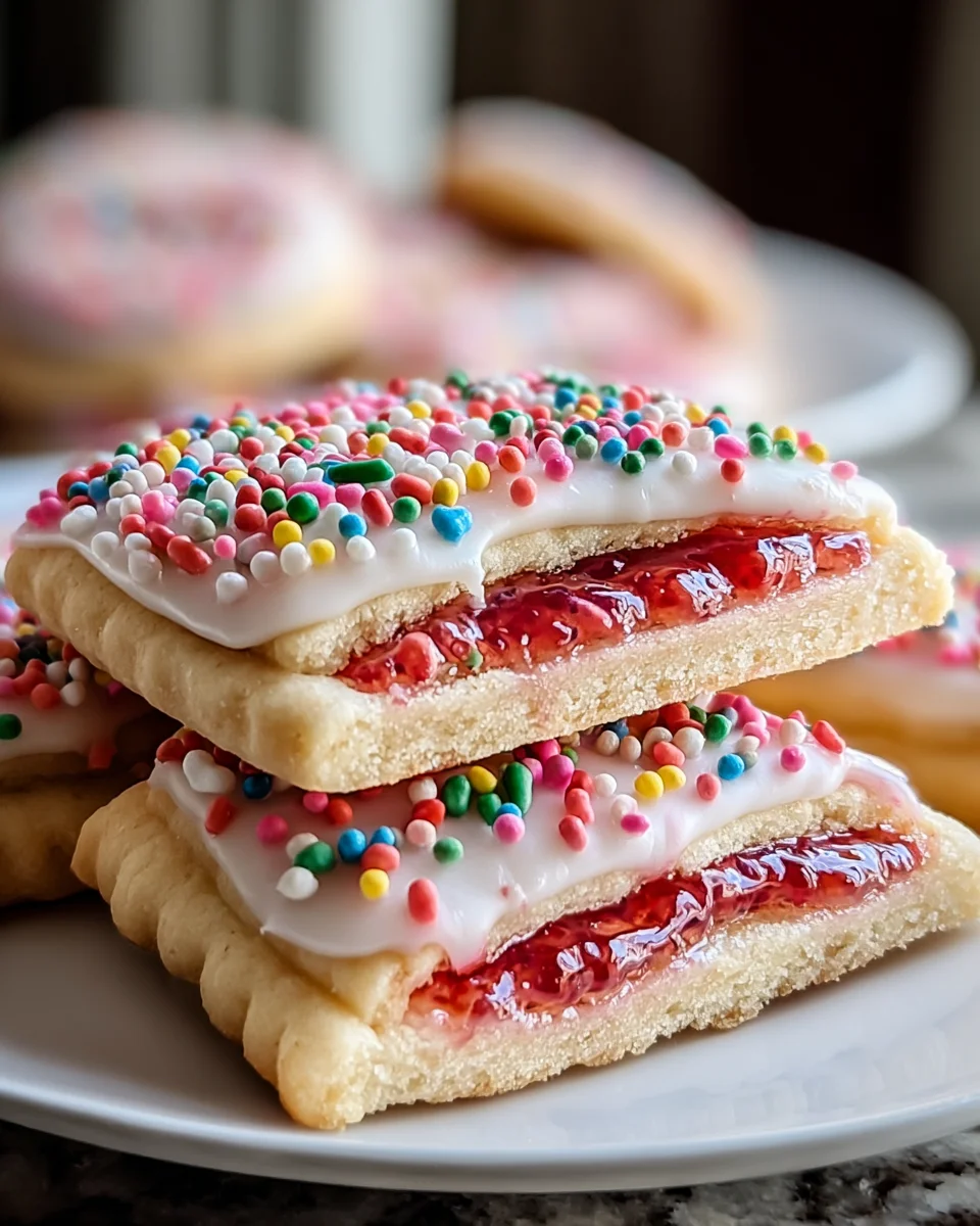 Delicious Strawberry Pop Tart Sugar Cookies Recipe to Try!