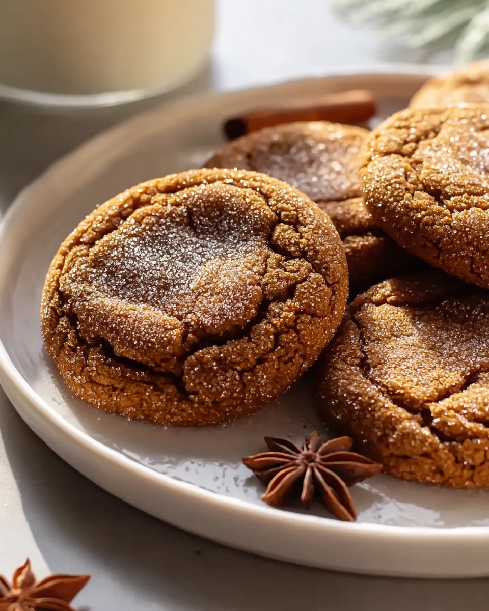 Delicious Chewy Chai Spiced Molasses Cookies Recipe