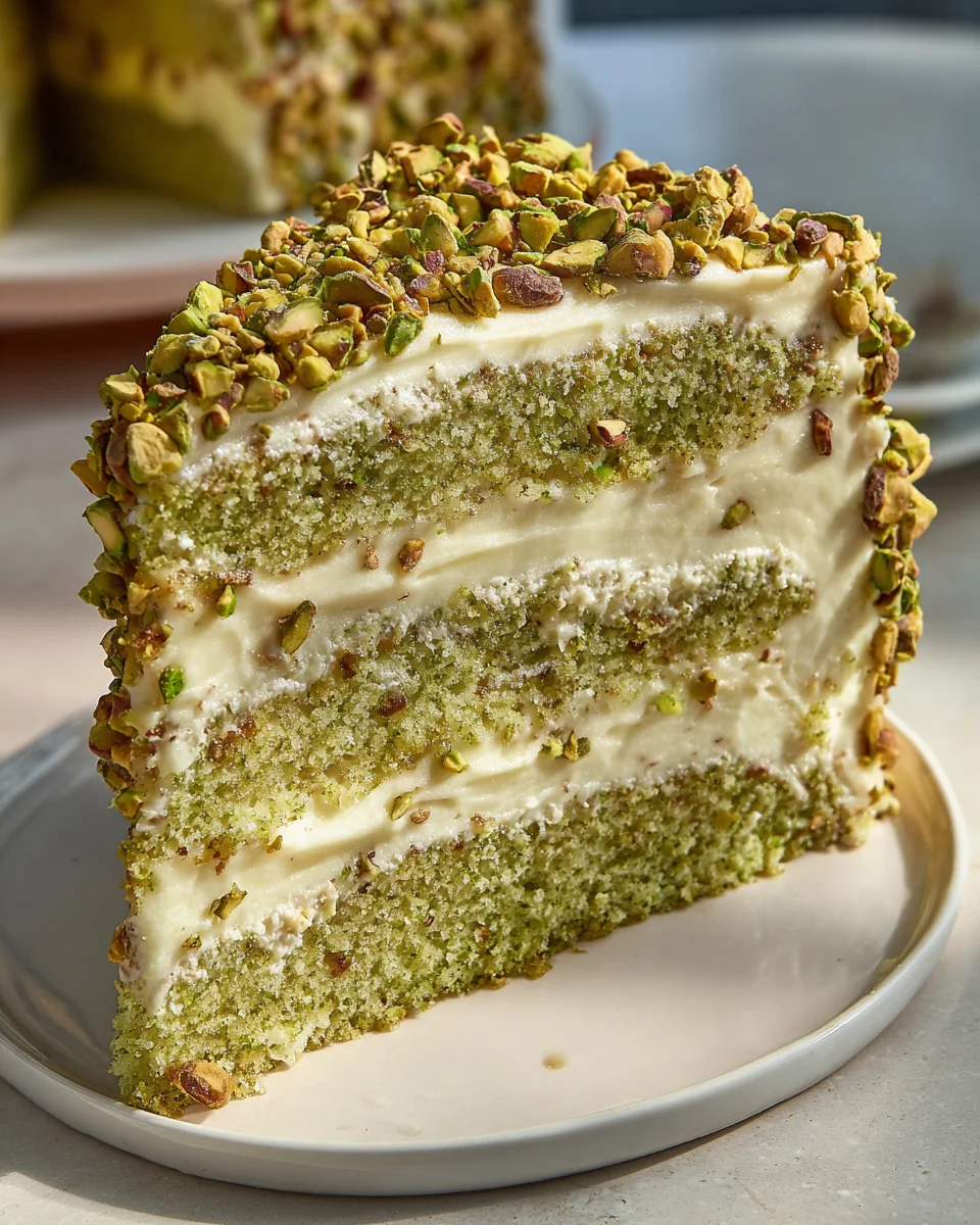 Indulge in Pistachio Mascarpone Layer Cake Recipe Today!