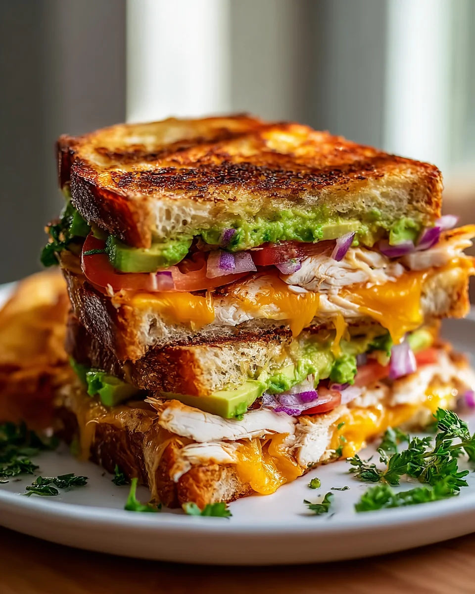 Delicious Chicken Avocado Melt Sandwich Recipe to Try Today!