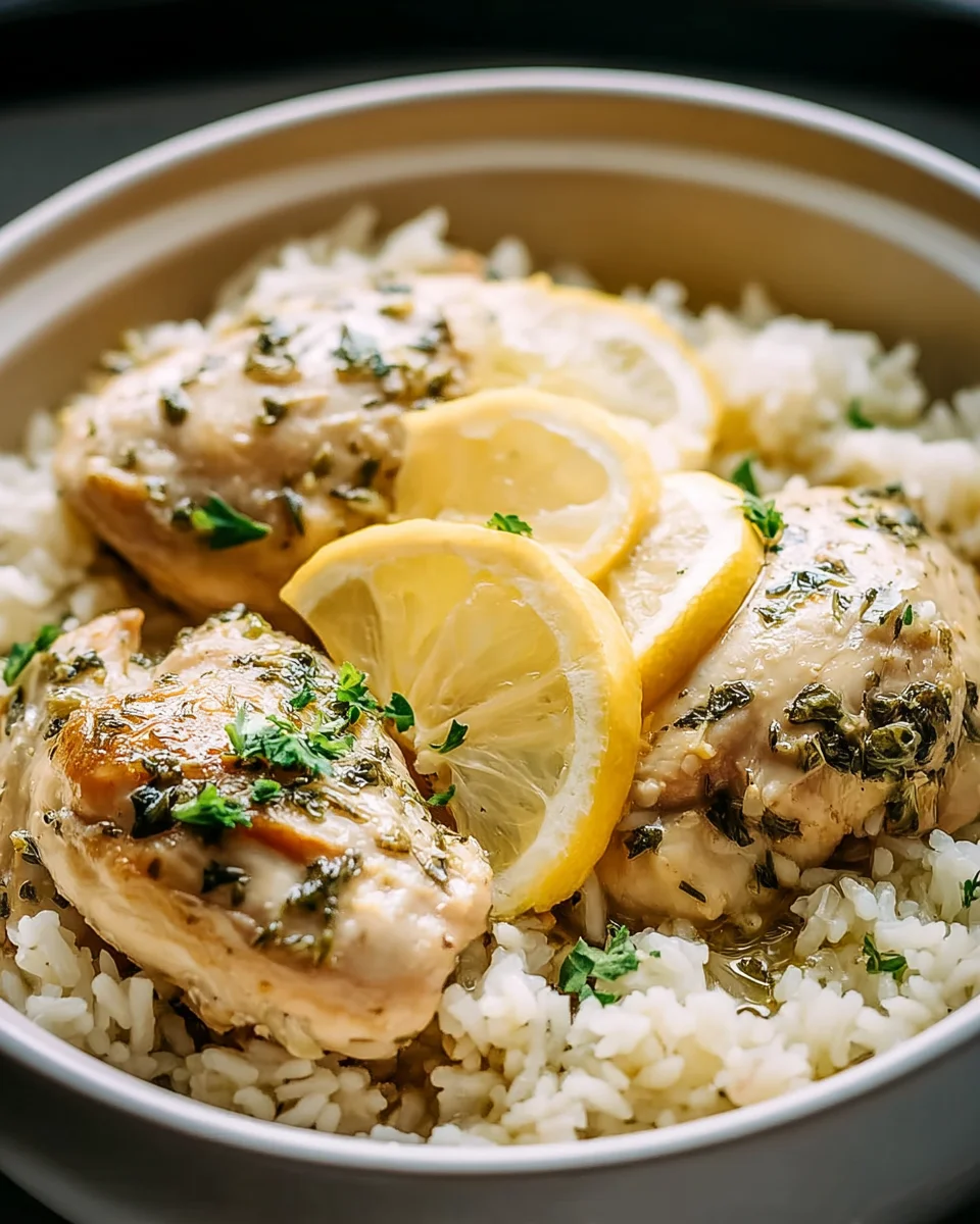 Ultimate Slow Cooker Lemon Herb Chicken and Rice Recipe