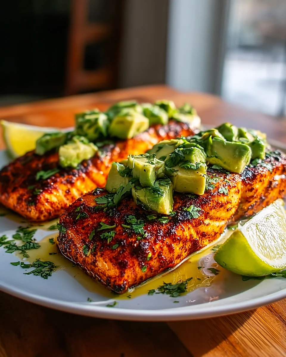 Baked Cajun Salmon & Avocado: Quick, Flavorful & Healthy!