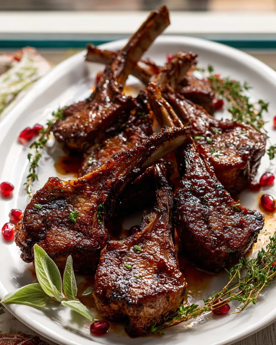 Fancy Pomegranate Lamb Chops Recipe - Easy & Delicious!