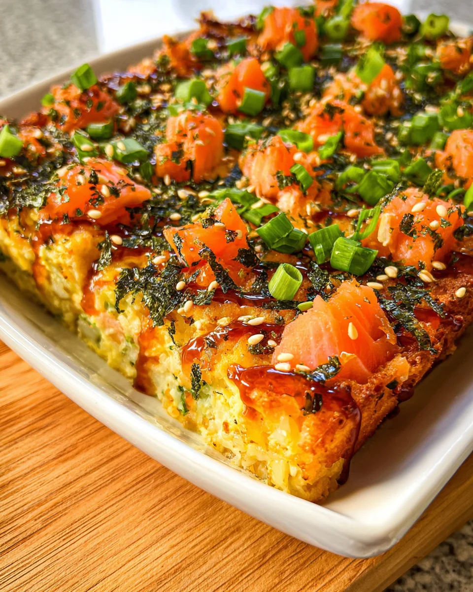 Easy Viral Salmon Sushi Bake Recipe – Crave-Worthy Dish