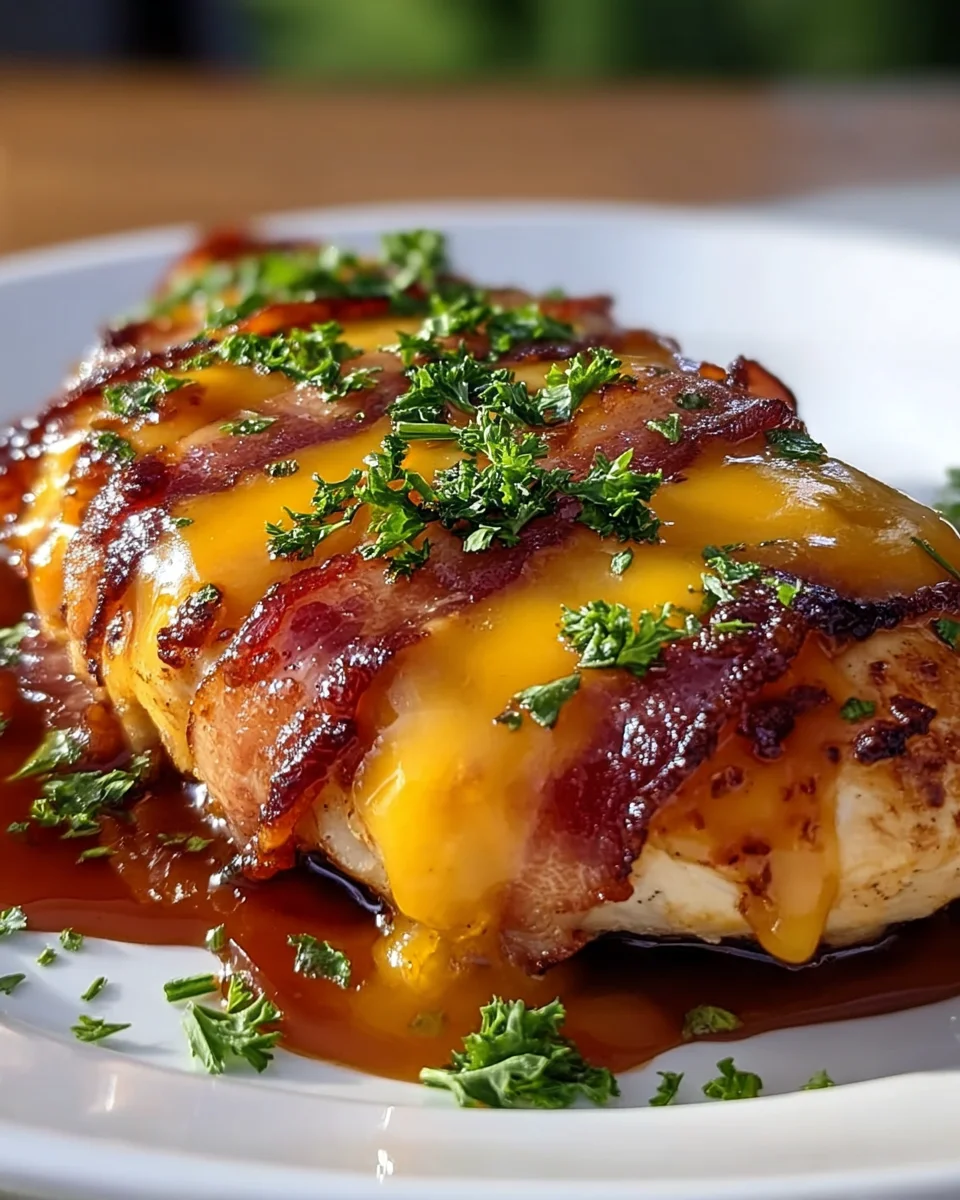 Ultimate Cowboy BBQ Beef Bacon Cheddar Chicken Recipe!