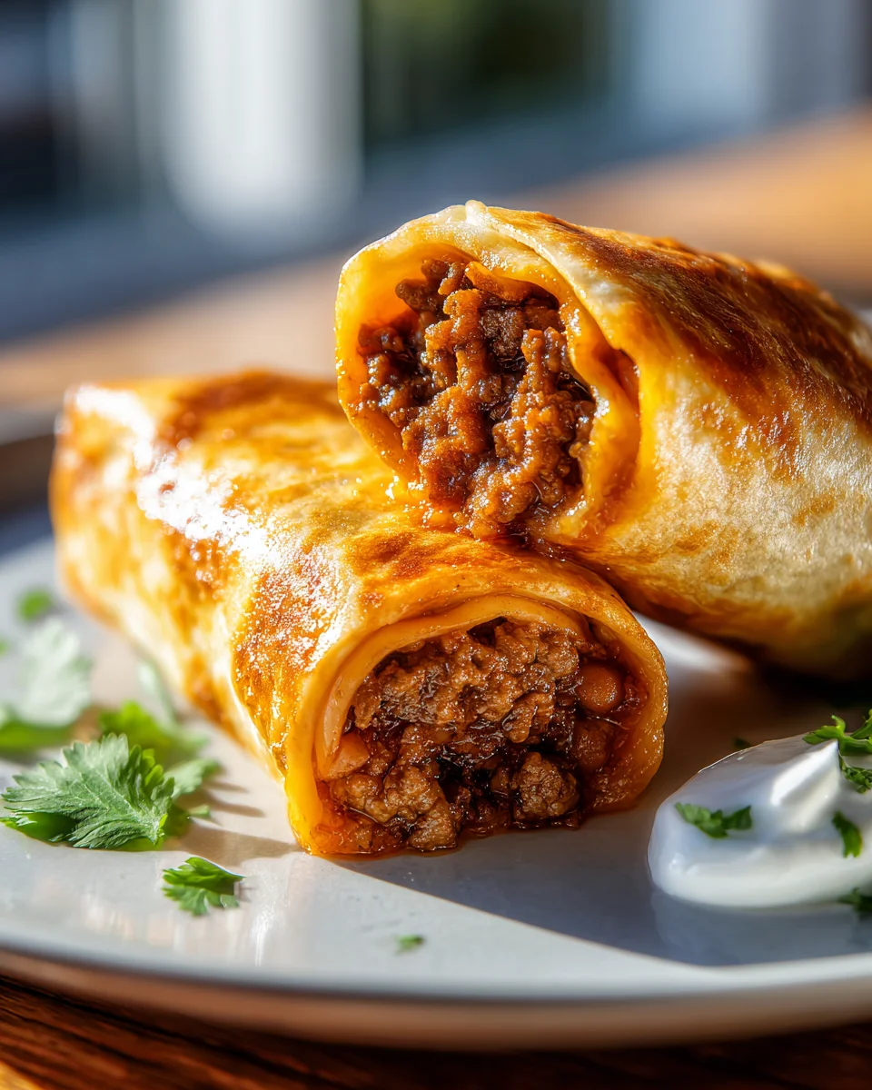 Delicious Beef And Cheese Chimichangas Recipe to Savor!