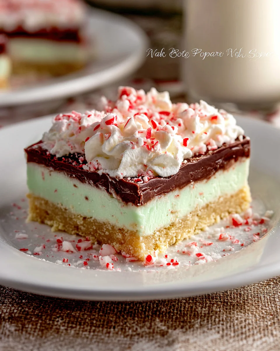 No Bake Chocolate Peppermint Squares: Easy Festive Treats!