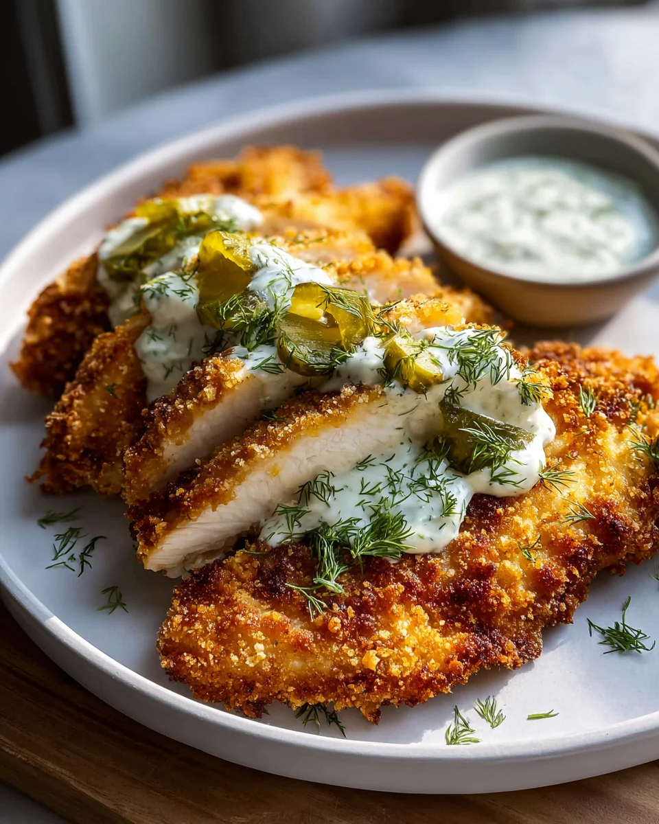 Dill Pickle Parmesan Chicken: Crispy & Flavorful Delight!