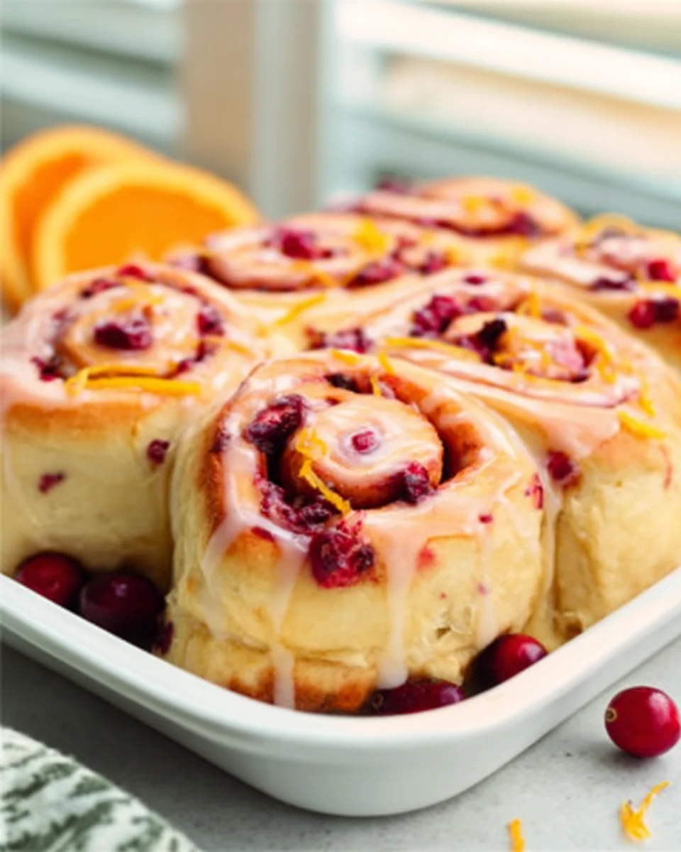 Cranberry Orange Sweet Rolls - Perfect Holiday Treat!