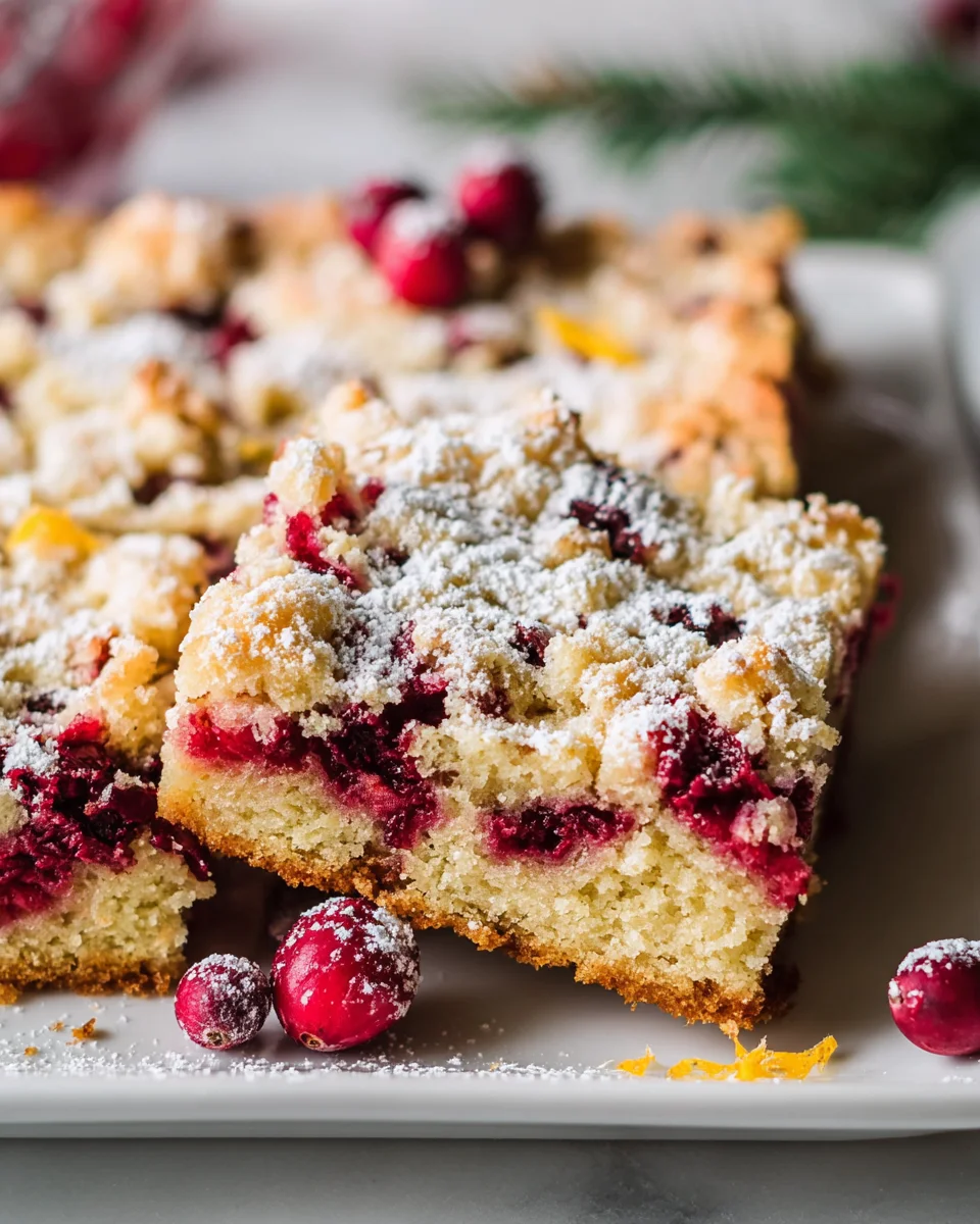 Delicious Christmas Cranberry Bars Recipe for Holiday Cheer