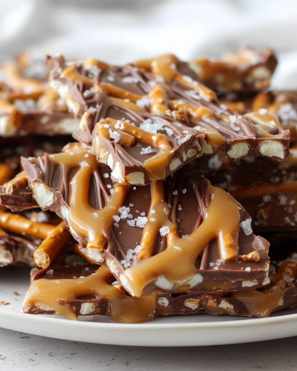 Delicious Salted Caramel Pretzel Bark Recipe You’ll Love!