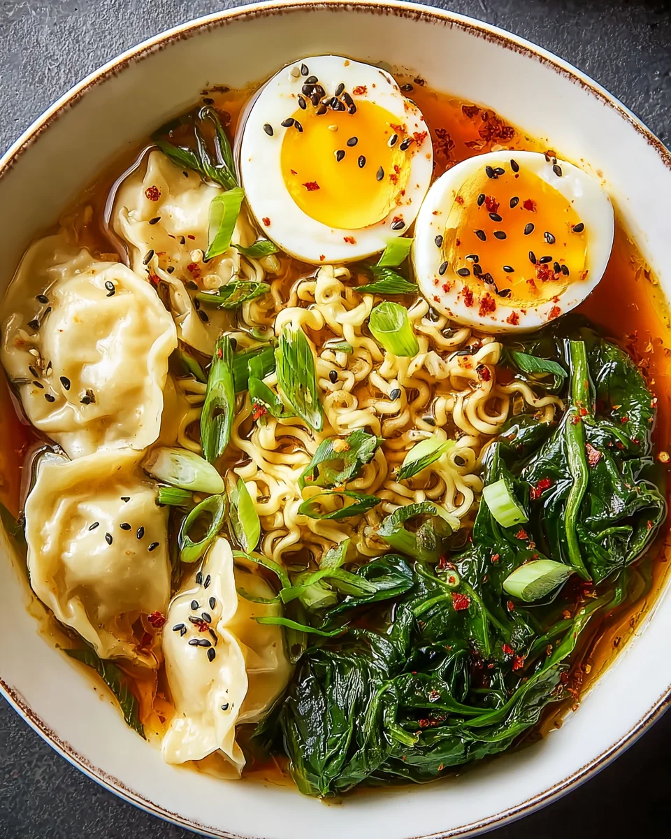 Beef Dumpling Ramen Bowl: A Comforting Recipe Delight