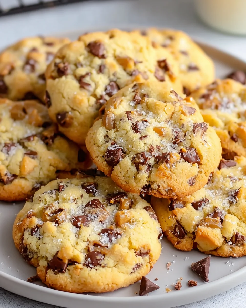 Best Chocolate Chip Toffee Shortbread Cookie Recipe!
