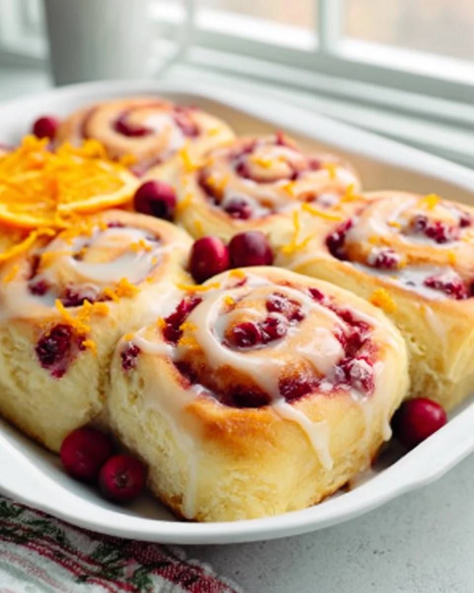 Cranberry Orange Sweet Rolls - Perfect Holiday Treat!