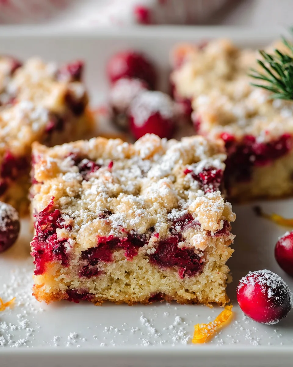 Delicious Christmas Cranberry Bars Recipe for Holiday Cheer