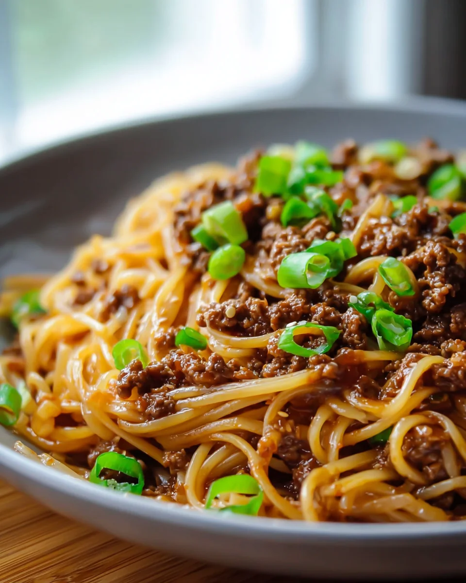 Easy Mongolian Ground Beef Noodles Recipe – Dinner Tonight!