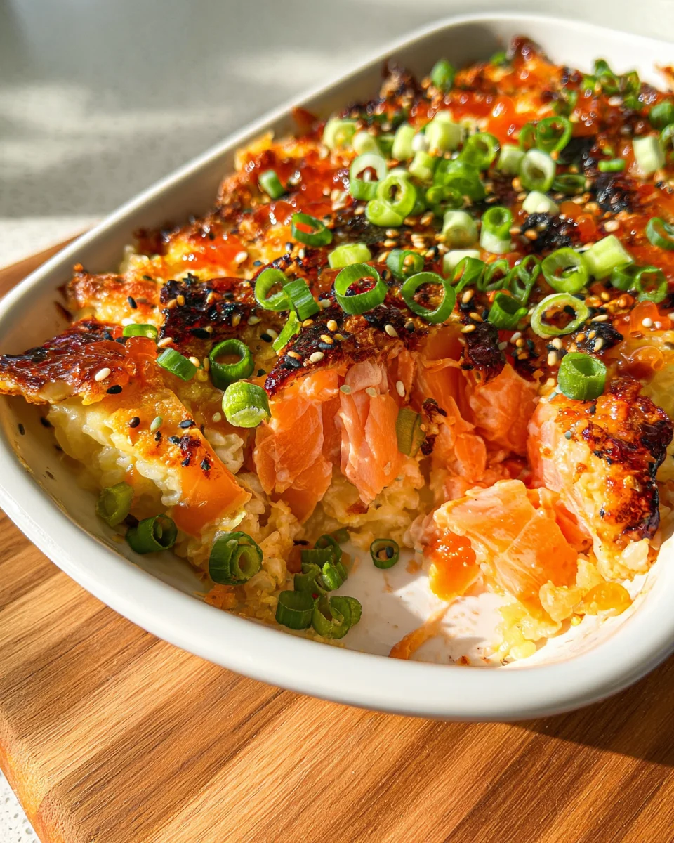 Easy Viral Salmon Sushi Bake Recipe – Crave-Worthy Dish