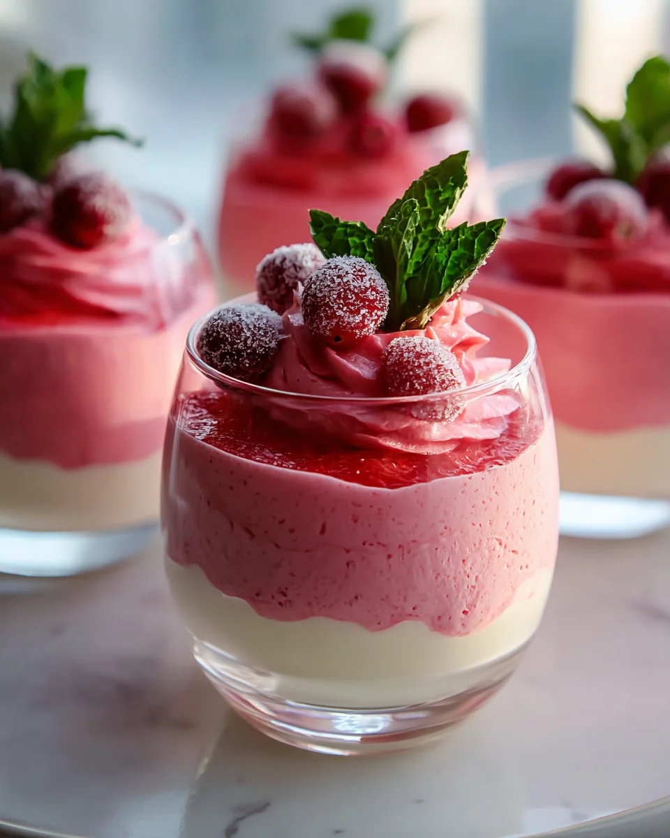 Delicious Cranberry Mousse Cups Recipe for Festive Occasions
