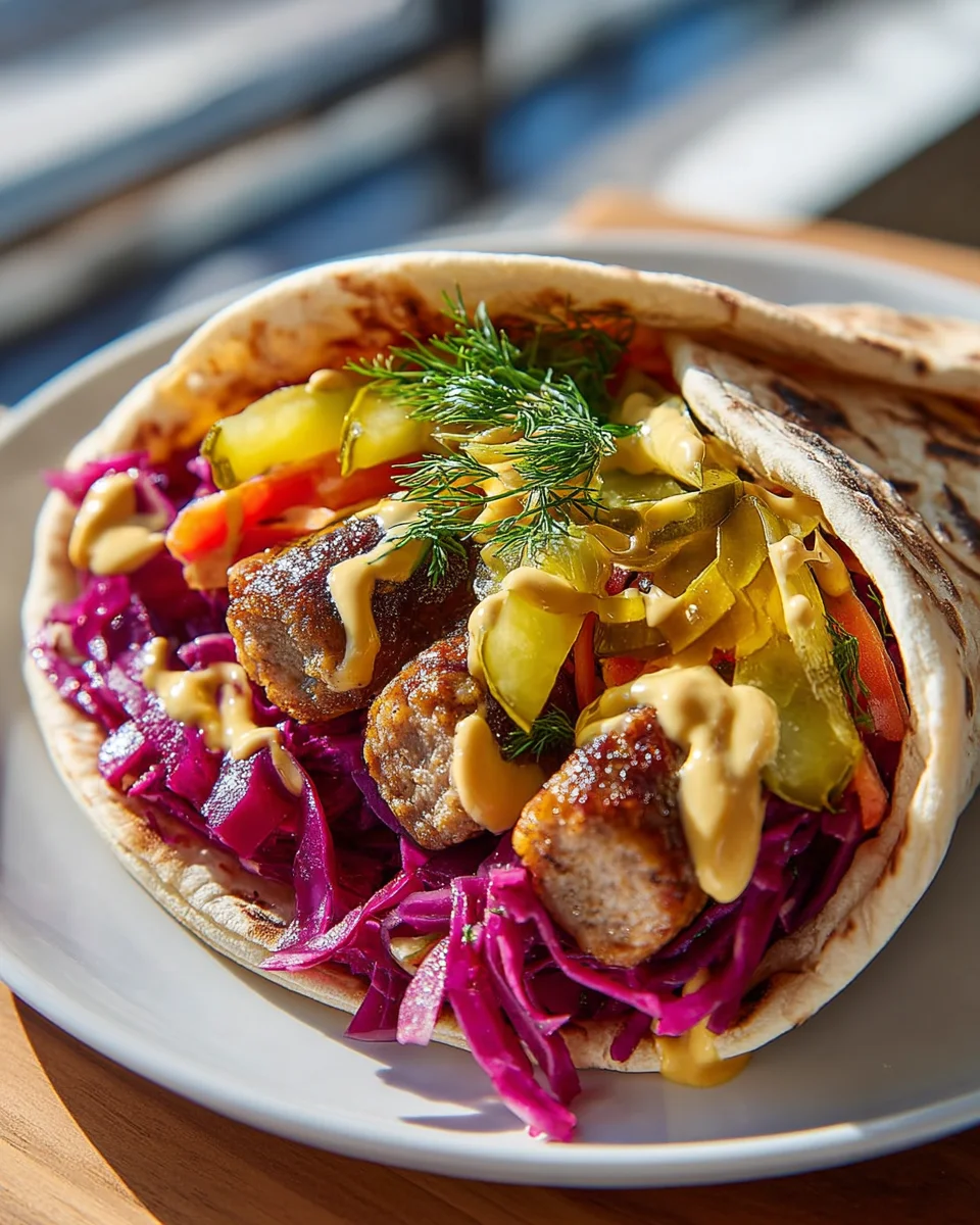 Delicious Beef Weihnachtsmarkt Bratwurst Wraps Recipe!