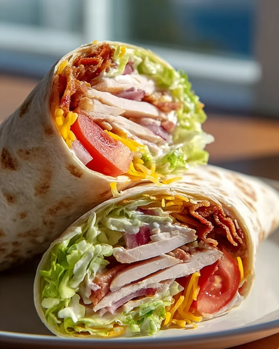 Turkey Ranch Club Wrap Recipe: Quick & Easy Lunch!