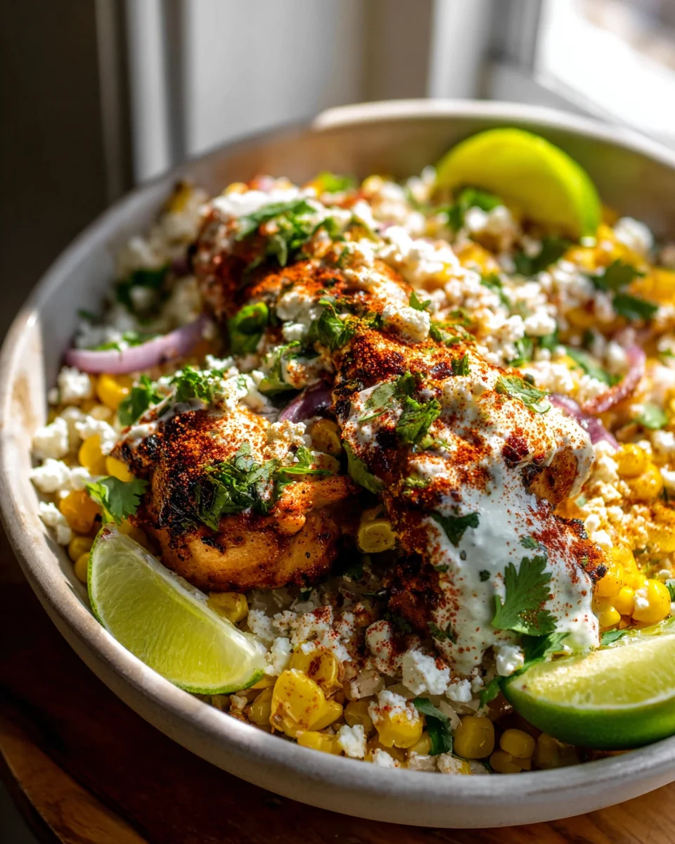Delicious Street Corn Chicken Bowl Recipe You’ll Love!
