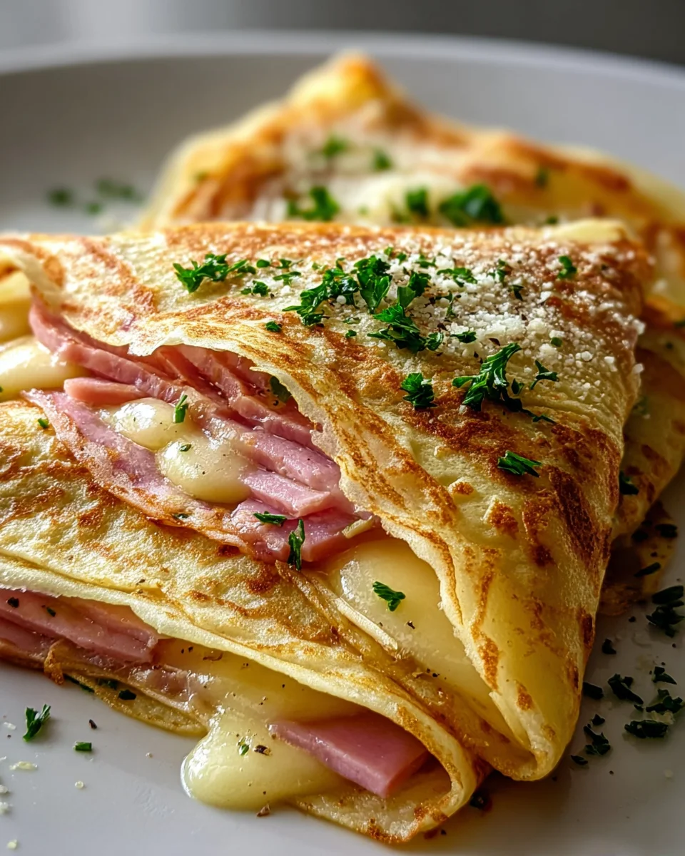 Savory Beef Ham Cheese French Crepes Recipe to Savor Today!
