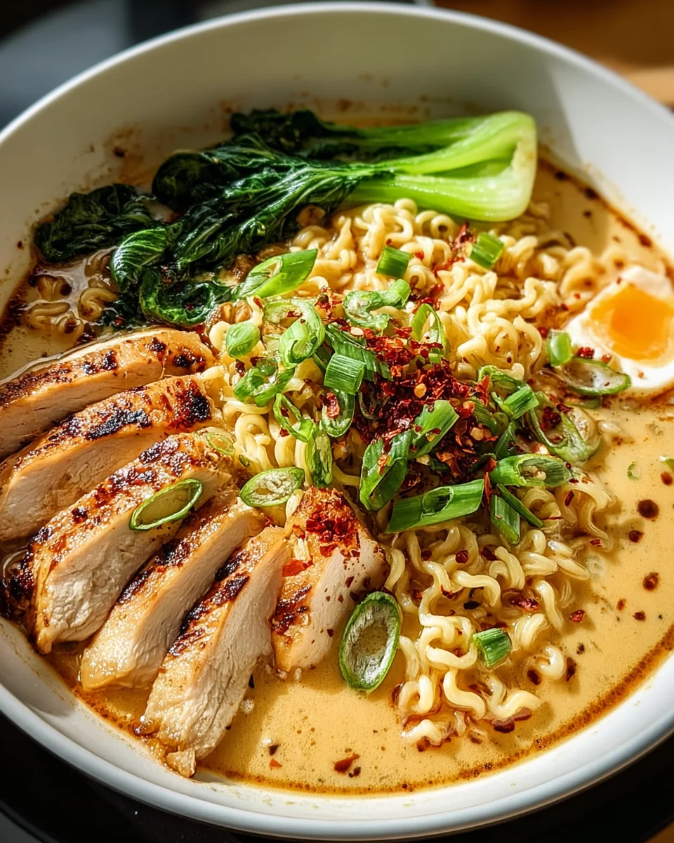 Best Creamy Garlic Chicken Ramen Recipe Ever! Ultimate Flavor