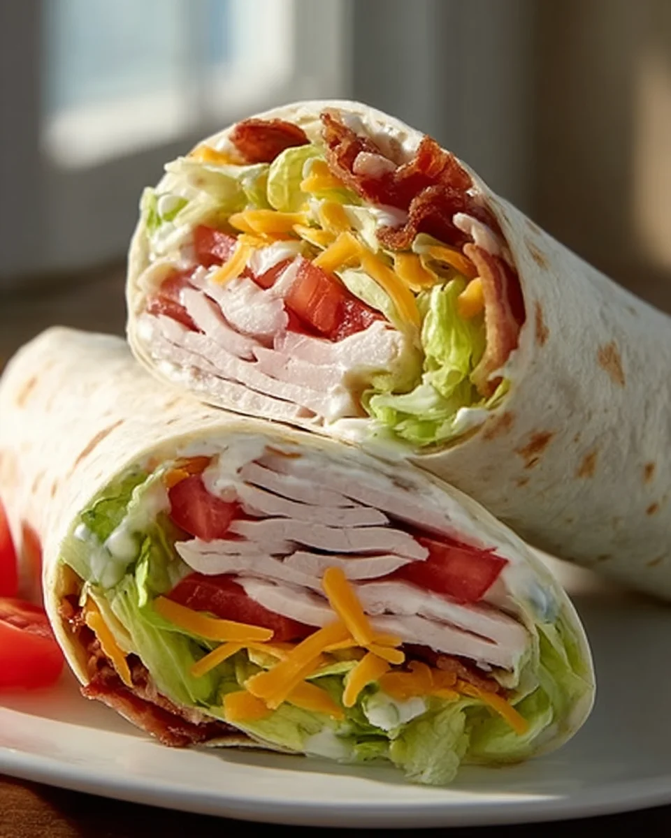 Turkey Ranch Club Wrap Recipe: Quick & Easy Lunch!