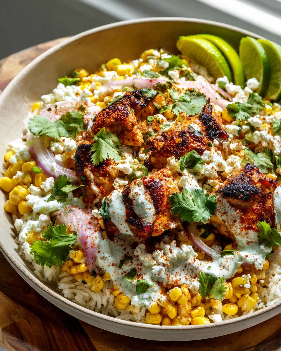 Delicious Street Corn Chicken Bowl Recipe You’ll Love!