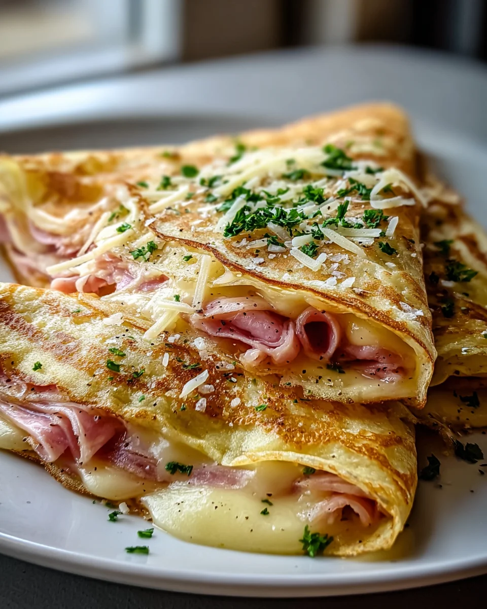Savory Beef Ham Cheese French Crepes Recipe to Savor Today!