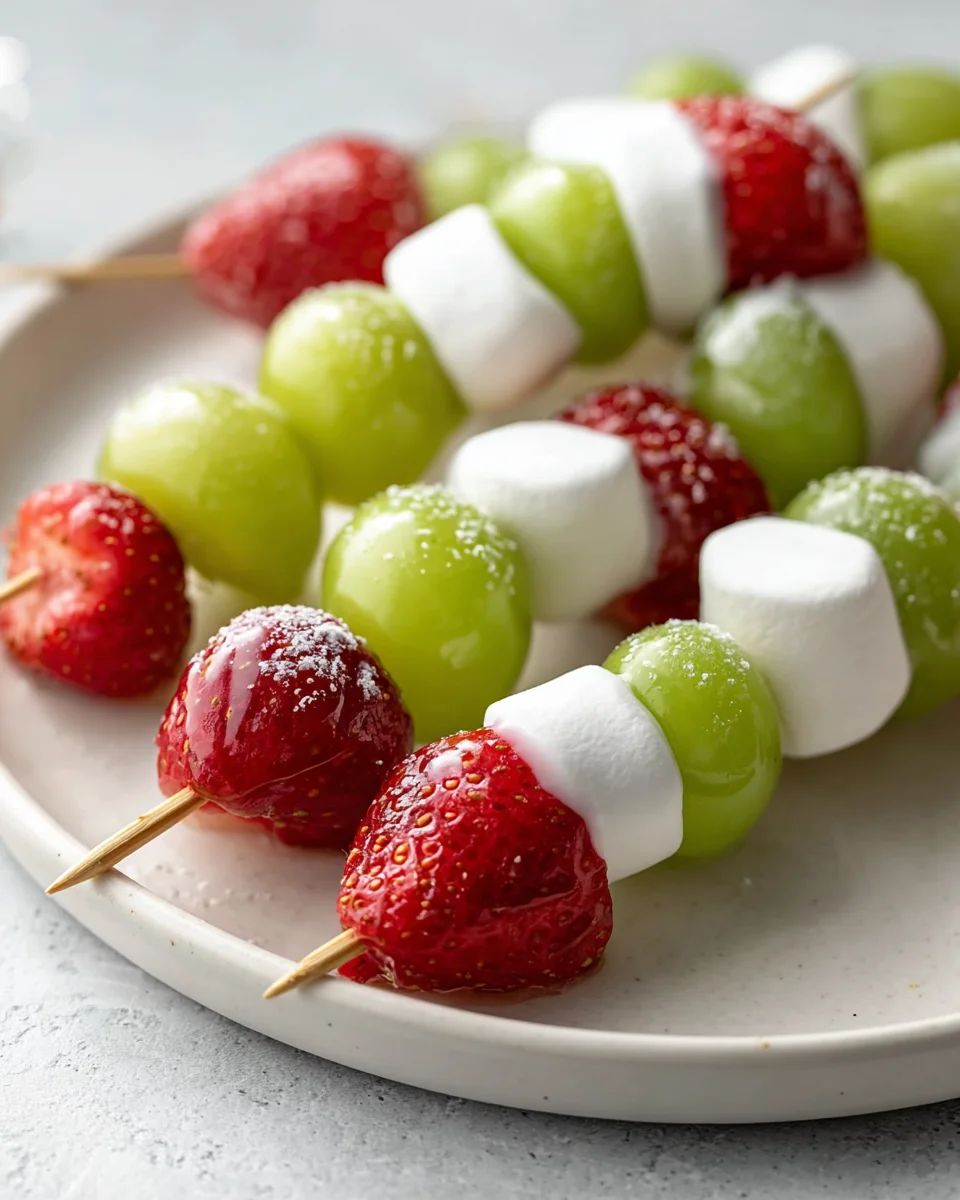 Festive Healthy Christmas Fruit Skewers for a Guilt-Free Treat
