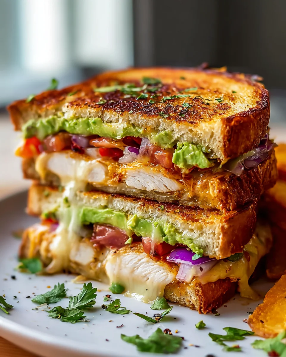 Delicious Chicken Avocado Melt Sandwich Recipe to Savor