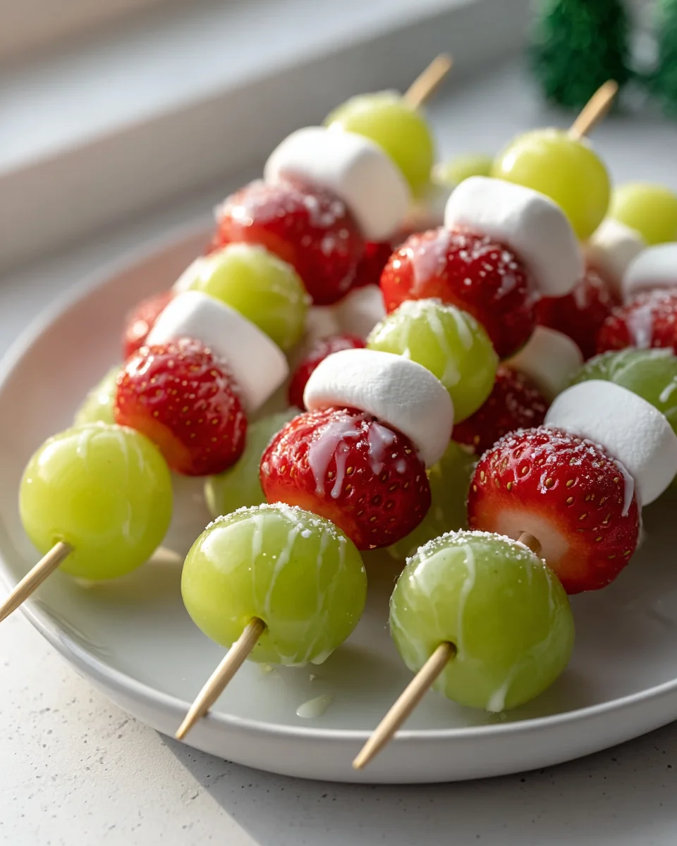 Festive Healthy Christmas Fruit Skewers for a Guilt-Free Treat
