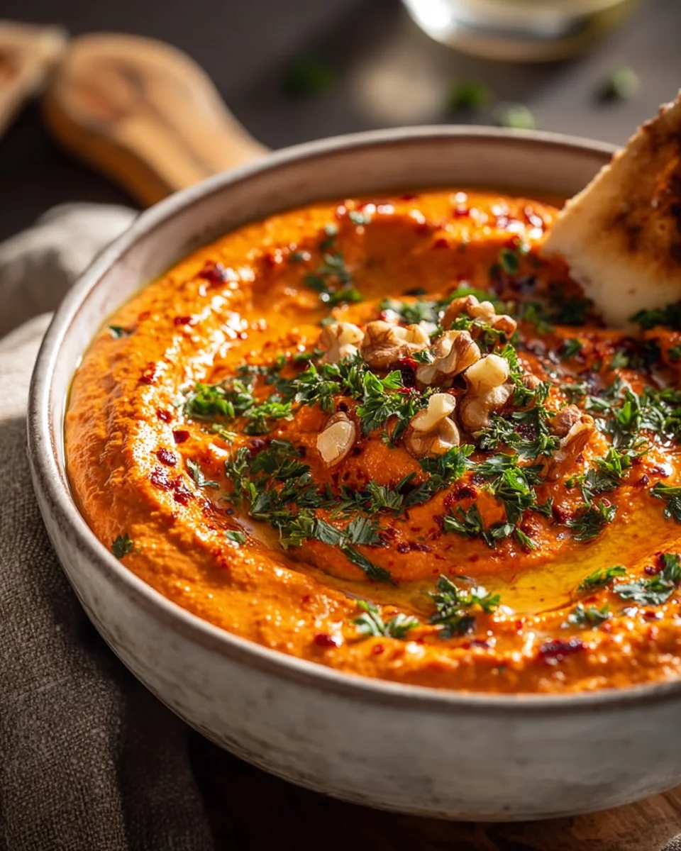 Creamy Red Pepper Walnut Dip: Secret to Silky Texture