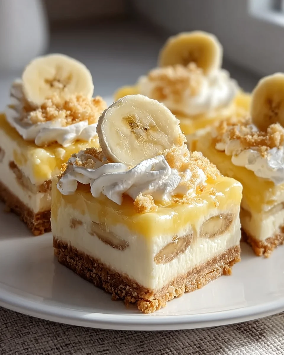 Delicious Banana Pudding Cheesecake Squares Recipe to Try!