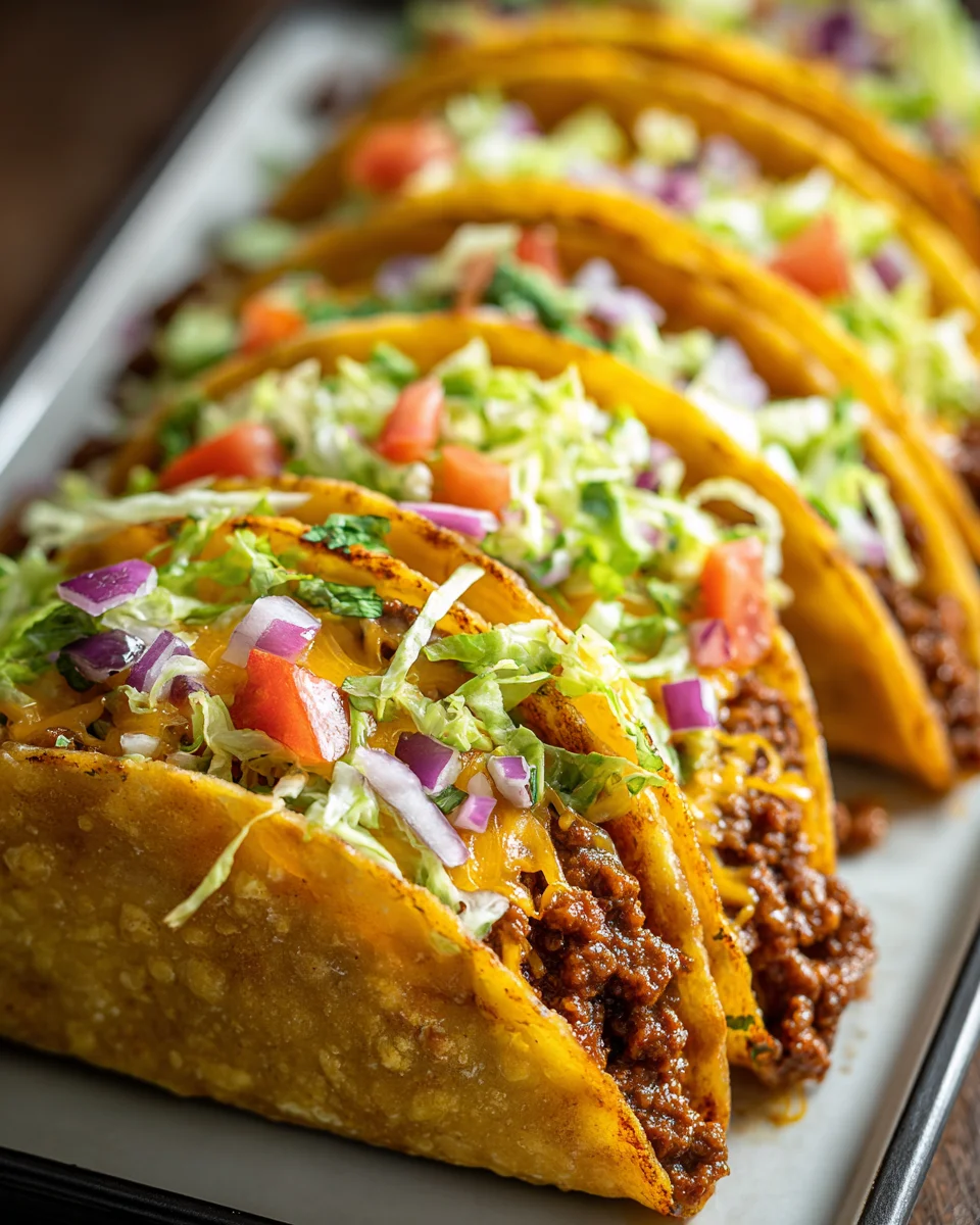 Oven Baked Cheesy Tacos Recipe: Crispy & Loaded!