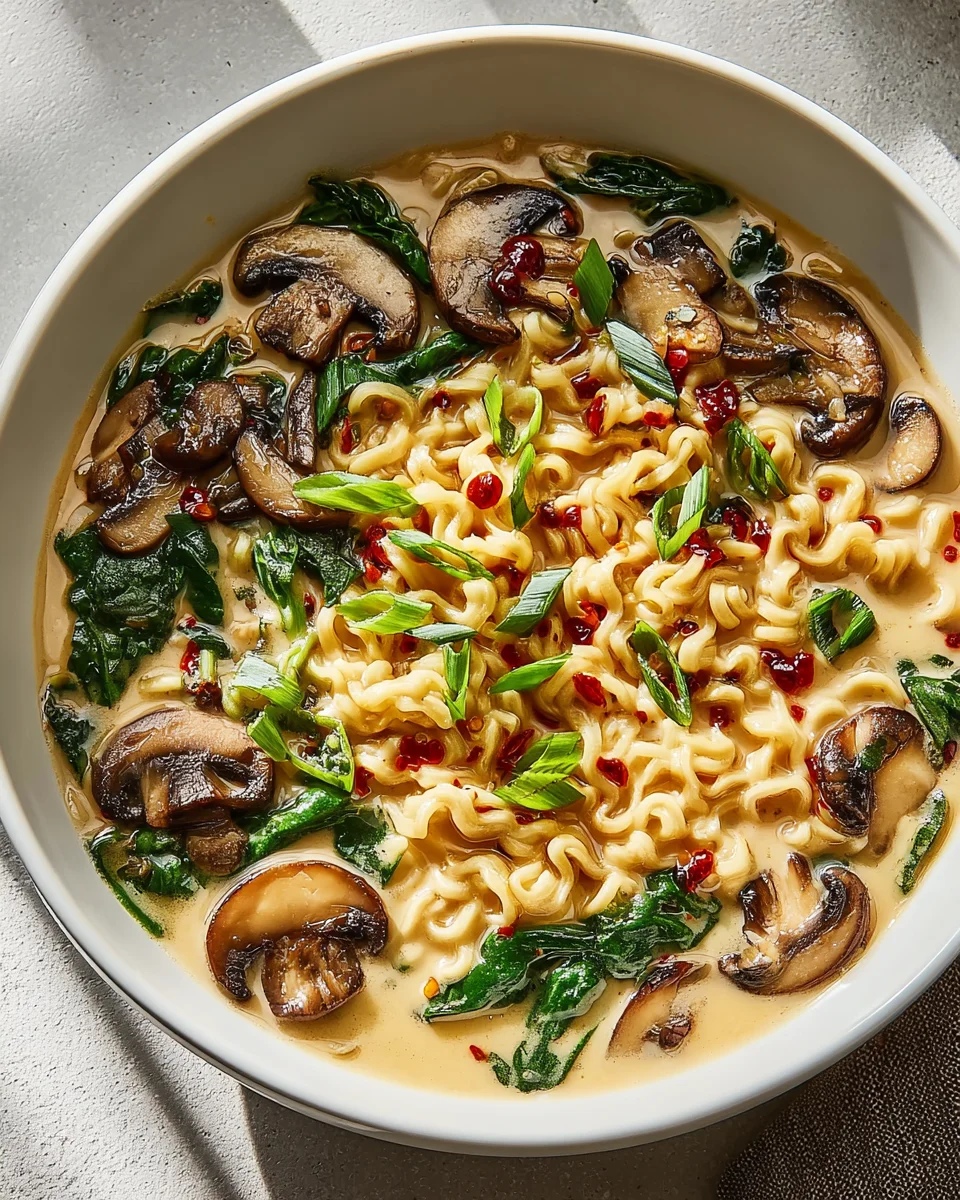 Delicious Creamy Mushroom Vegan Ramen Recipe to Savor