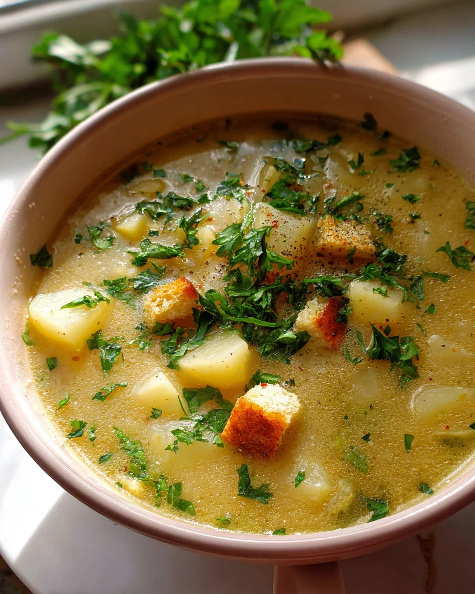 Best Hangover Cure: Soothing Garlic Potato Soup Recipe