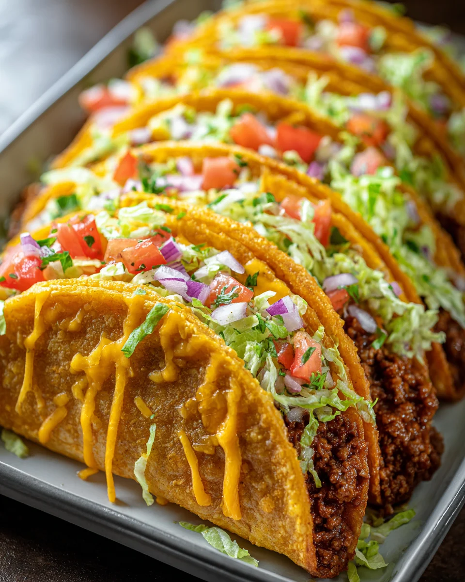 Oven Baked Cheesy Tacos Recipe: Crispy & Loaded!