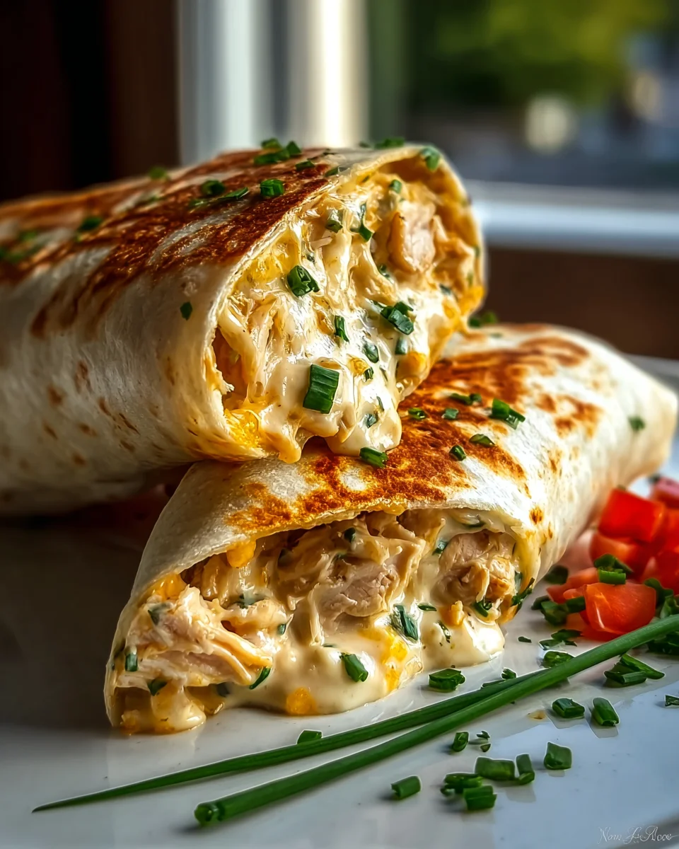 Quick Cheese Garlic Chicken Wraps Recipe for Easy Meals