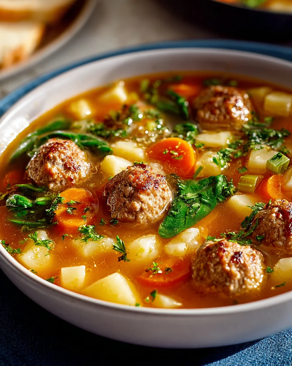 Easy Meatball Soup Recipe: Quick, Delicious, and Hearty!