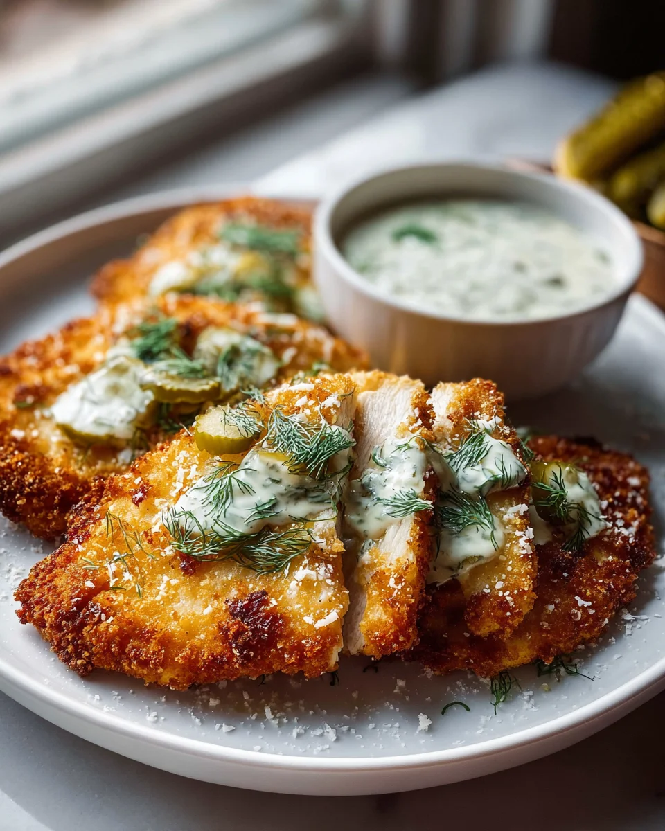 Dill Pickle Parmesan Chicken: Crispy & Flavorful Delight!