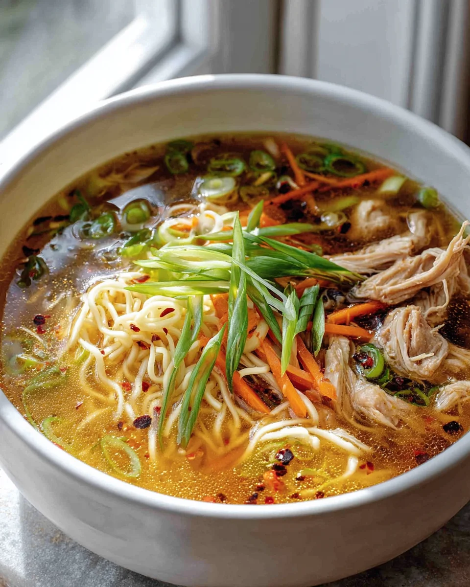Aromatic Garlic Chicken Noodle Soup Recipe for Flavor Lovers