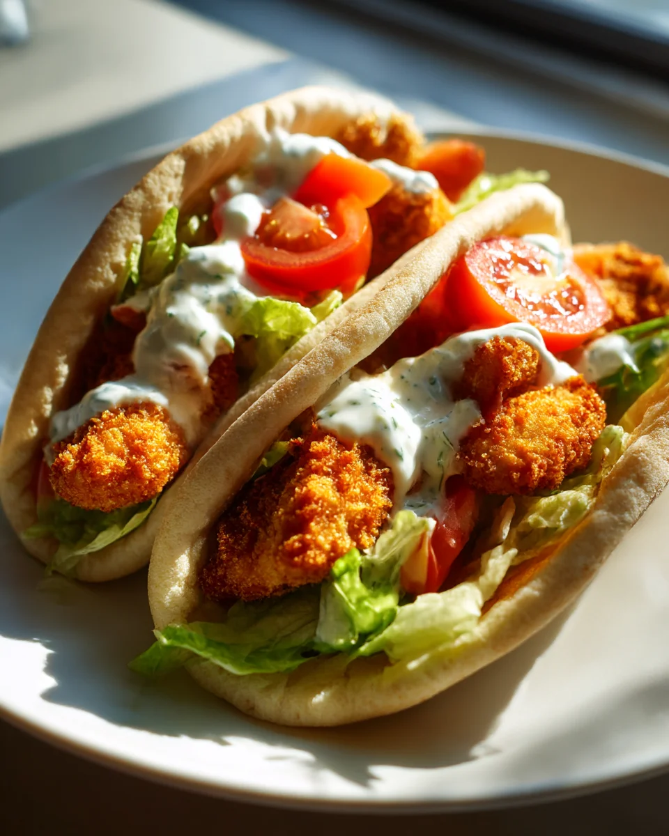 Crispy Breaded Chicken Pitas: Easy Weeknight Meal!