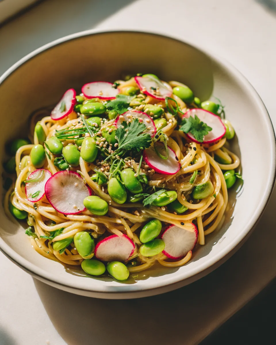 Delicious Sesame Edamame Noodle Bowl Recipe You’ll Love!